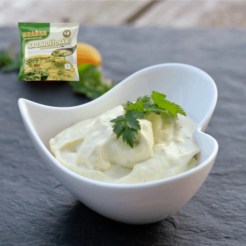 Vegan majonéza z Hrašky na zahusťovanie.