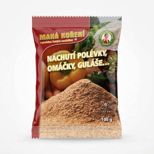 Vyvážená směs Českého kmínu, koriandru a hořčice bez soli a glutamanu pro skvělou chuť a lepší trávení.